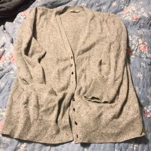 JCrew cashmere longer cardigan